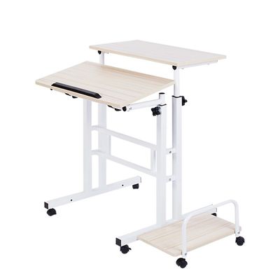 Home Computer Host W60cm طاولة دراسة معدنية مع ارتفاع قابل للتعديل